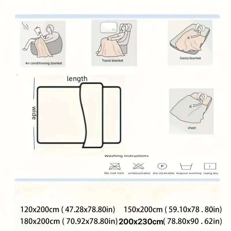 Light luxury Solid Color Multifunctional Rabbit Velvet Winter Thick Warm Flannel Used For Bedroom Living Room Blanket W260120