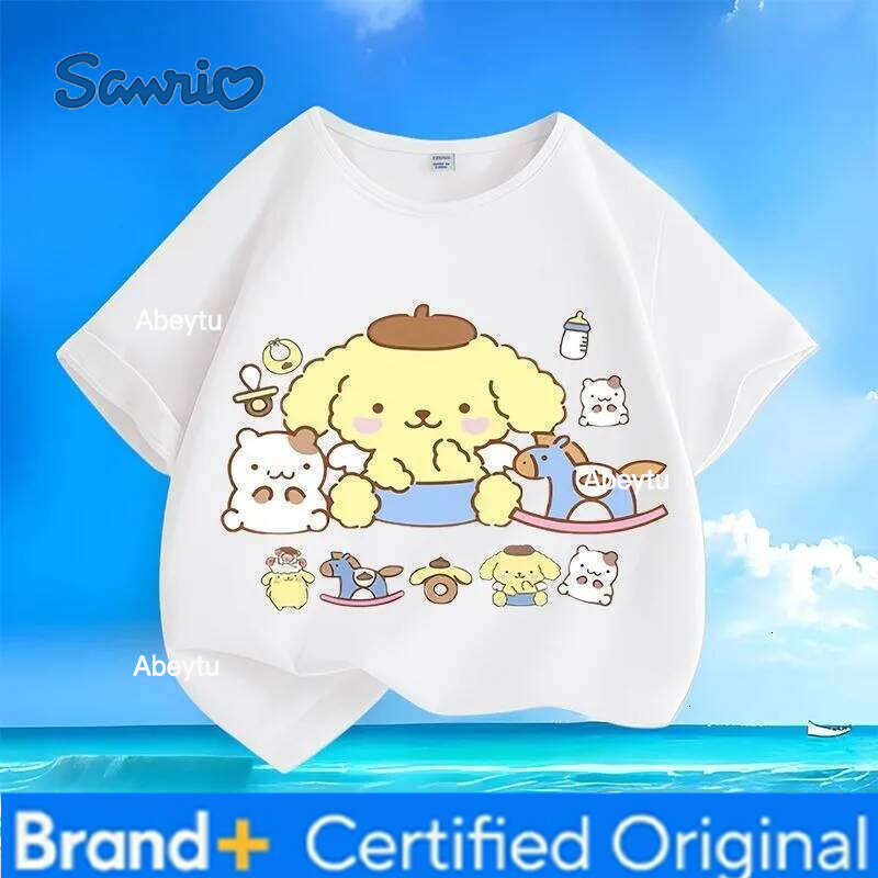 Sanrio Best Seller Low Price My Melody Kids T-Shirts Summer Trendy | Crew Neck Loose Short Sleeves for Boys & Girls H260120