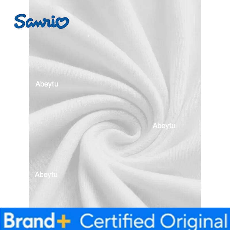 Sanrio Hello Kitty Women's Crew Neck Short Sleeve Cotton T-Shirt Fashion Design Anime-Themed Apparel Couples Set H260120