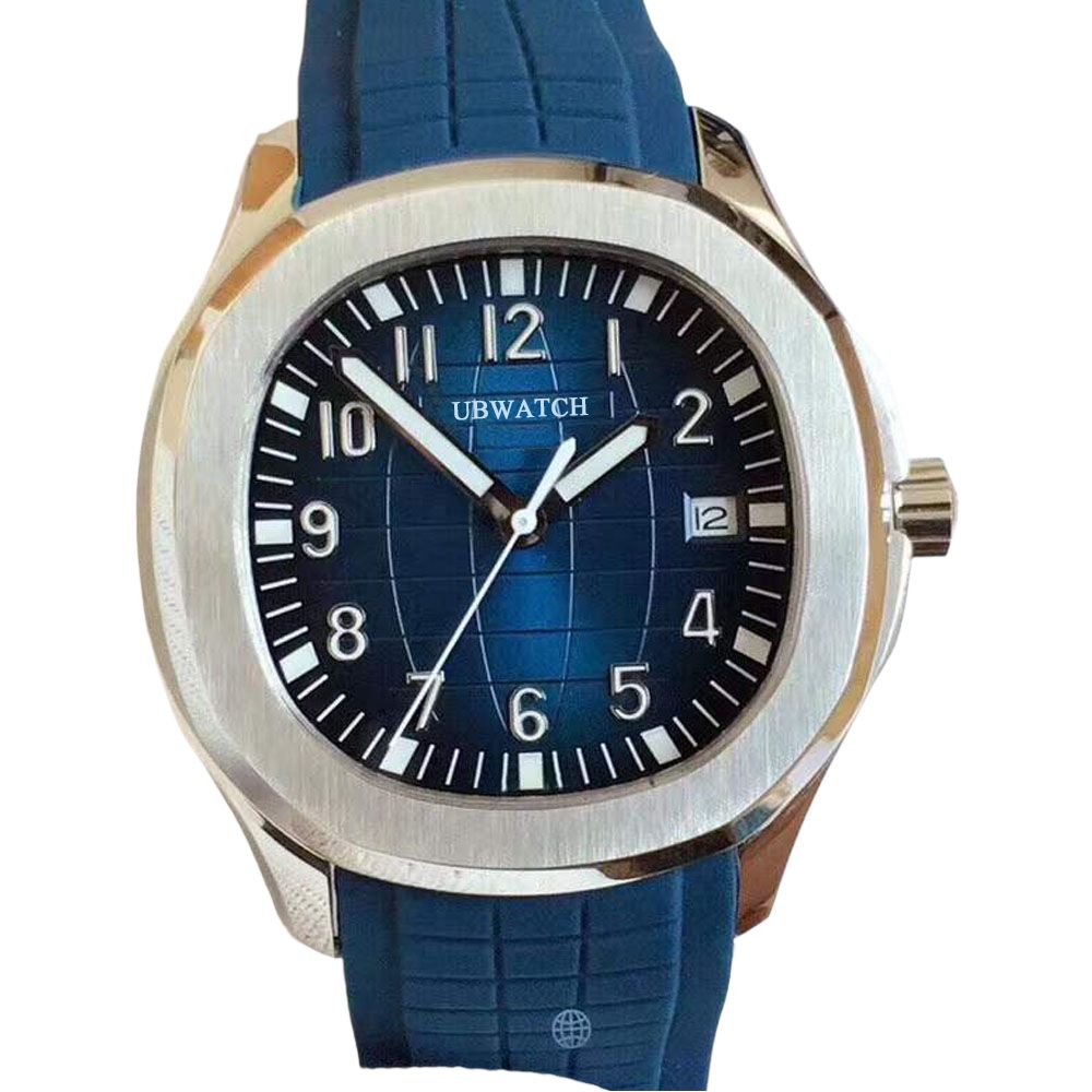 40MM P1 Automatic Mechanical Unique Texture Mens Watches Glass Back Sapphire Crystal Wristwatches Personalize Vitalite Man Watch