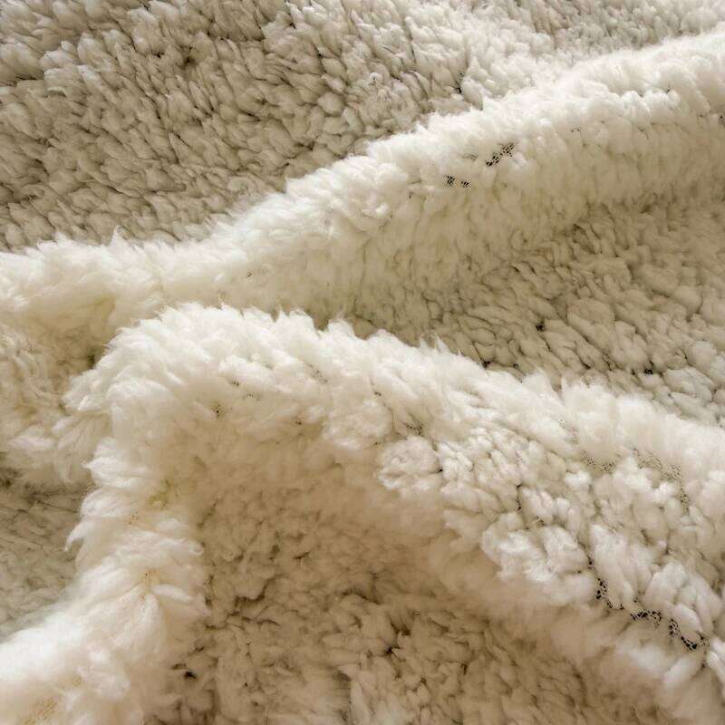 Soft Fur Bedding Sofa, Warm Faux Shearling Short Plush Blanket for Office, Air Conditioning and Nap W260120