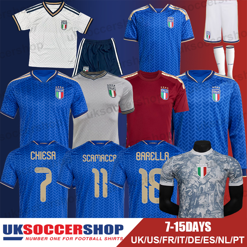 Italy Football Jersey World Cup 2026 Soccer Jerseys Retro Football Shirts Tops Kits Men Kids Women Pre Match 3XL 4XL