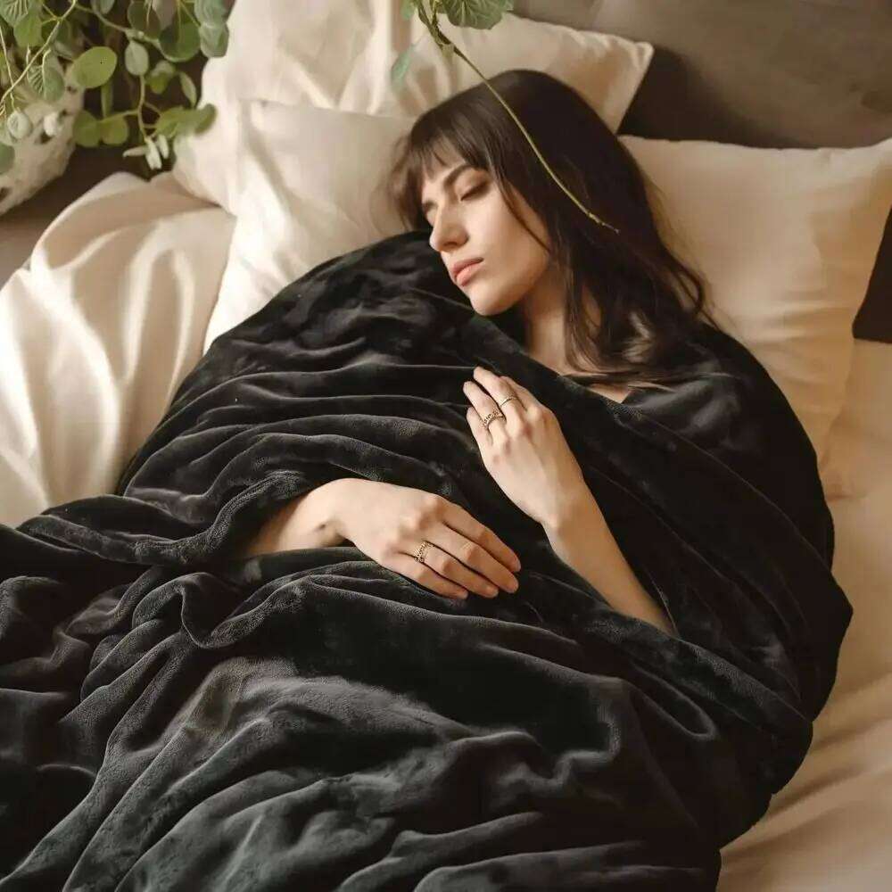 Thicken Coral Super Soft Microfiber Flannel Double-Sided Fleece Lightweight Blanket Bed Blankets W260120