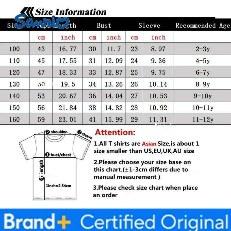 Sanrio Kuromi Children T-shirts Cute Cartoon s Anime Letter A-Z Print Girls Clothes Fashion Kids Toddler Cotton Short Sleeve Tops H260120