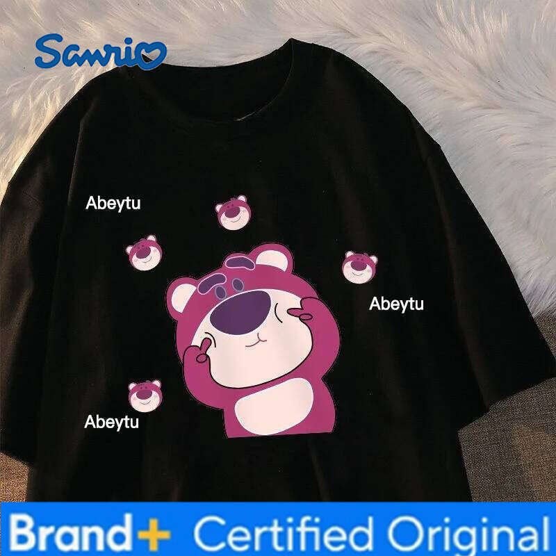 Sanrio Cinnamoroll Short Sleeved Clothing Y 2k Kawaii Korean Fashion Pattern T-shirt Women's Top Linda Y2k Streetwear H260120