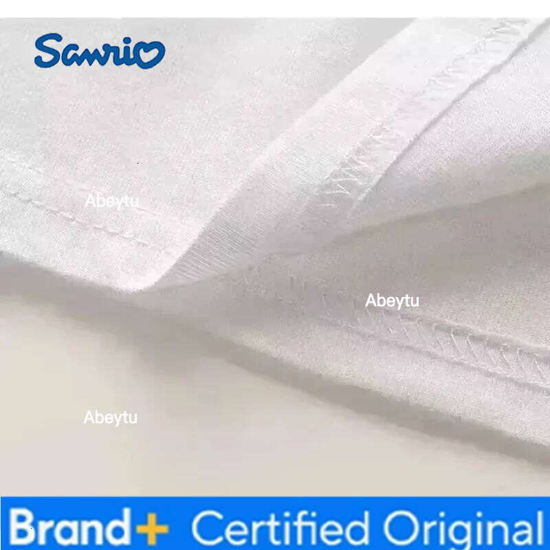 Sanrio MINISO Fashion New Style Cute Hello Kitty Ladies T-shirt Cartoon Harajuku O-neck Short Sleeved Unisex Summer Top H260120