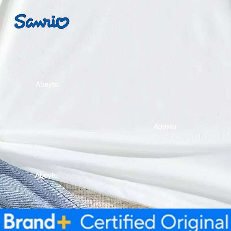 Sanrio Summer girls Short sleeved Cinnamoroll T-shirt Sweet Cute Cinnamon Dog Pattern Girls O Neck Daily Outdoor Activities H260120