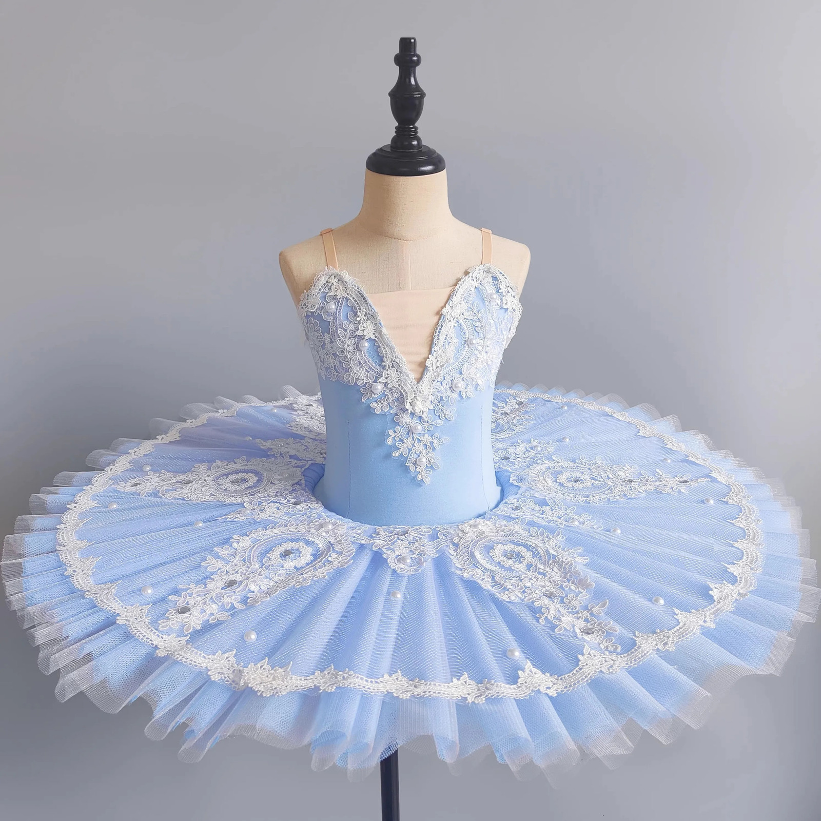 Professional Ballet Tutu Girls Blue Pink Platter Pancake Tutu Ballerina Party Dress Adult Women Child Kids Ballet Dance Costume 260119