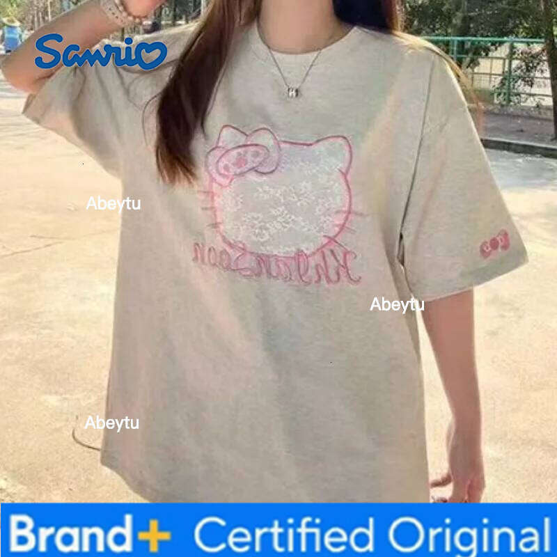 Sanrio s Cartoon Long Sleeve Hello Kittys Student T Shirt Loose Versatile New Style Simple Creative Hot Selling High End Gifts H260120