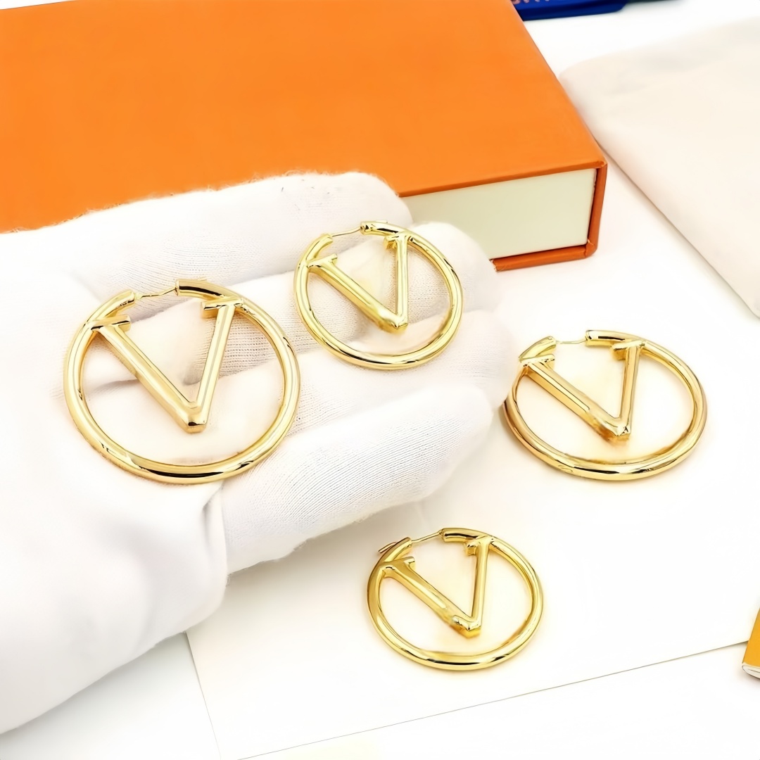 designer jewlery earrings designer for women silver gold ear stud luxury jewelry high quality fashion letter hoop love friendship birthday gift designer earrings