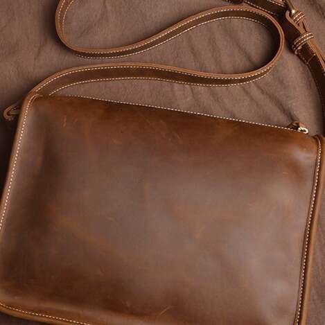 Luxury Shoulder Bags Totes Men S Single Handmade Genuine Leather Casual Satchel Messenger Cowhide Bag SENYY