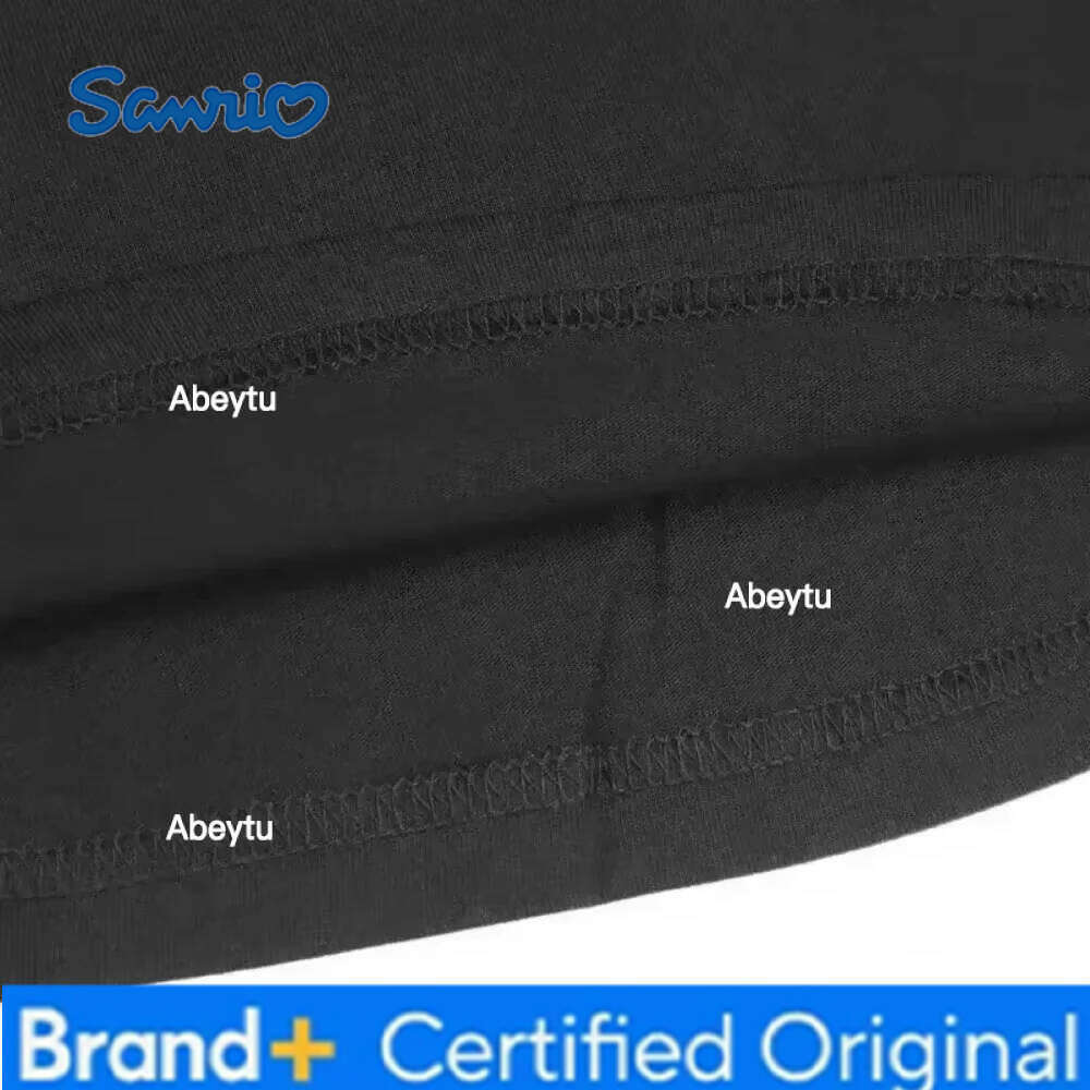 Sanrio Hello Kitty Fun Print Cotton Kids T-Shirt Summer Cartoon Graphic Woman T-shirt Round Neck Plus Size Loose Casual Clothes H260120