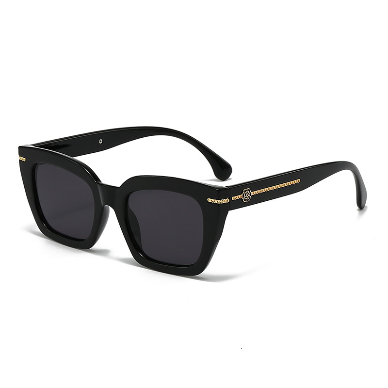 Luxury Brand Designer Sunglasses 2025 New Trendy Style Chain Sunglasses For Women, High-End Old Money Style Square Frame Sunglasses For Men, UV Protec