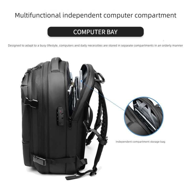 Luxury Shoulder Bags Totes Hobo New Vacuum Compression Men S Double Dry Wet Separation Anti Theft Laptop Bag Business Casual Backpack SENYY