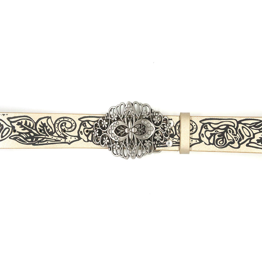 Luxury Brand Designer Belt Trendy New Embossed Belt With Hollow Cross Buckle For Jeans And Dresses Fashionable Versatile Personality Belt