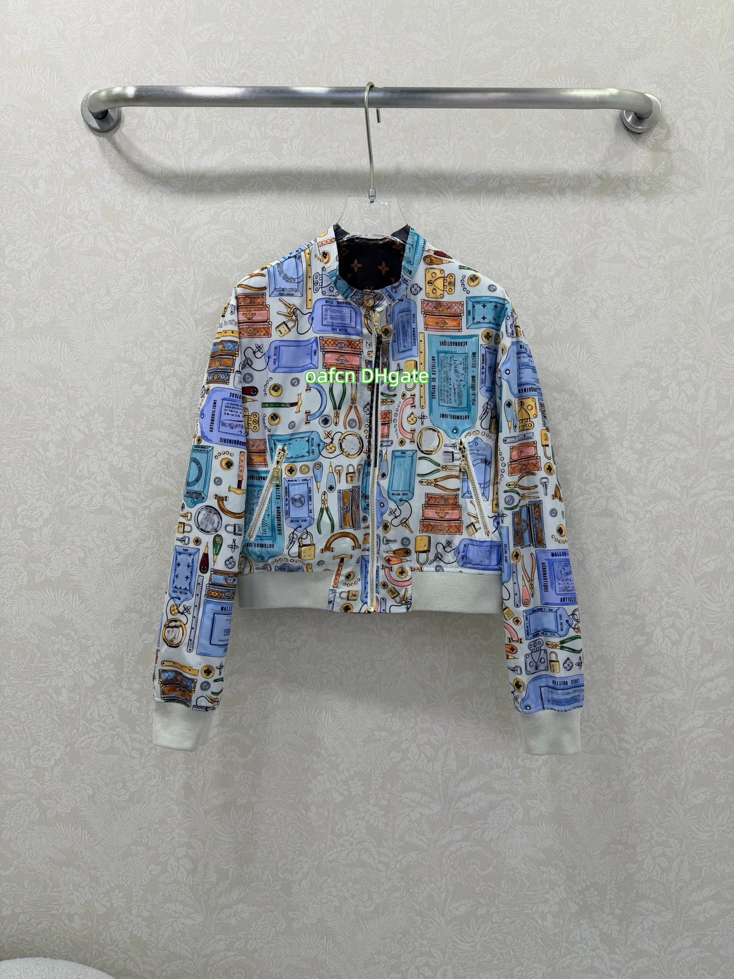 Woman Jacket designer jacket women coat Puffy jacket Long Sleeves Lady Slim Jacket Coat Windbreaker Double sided wearable baseball jacket 8151