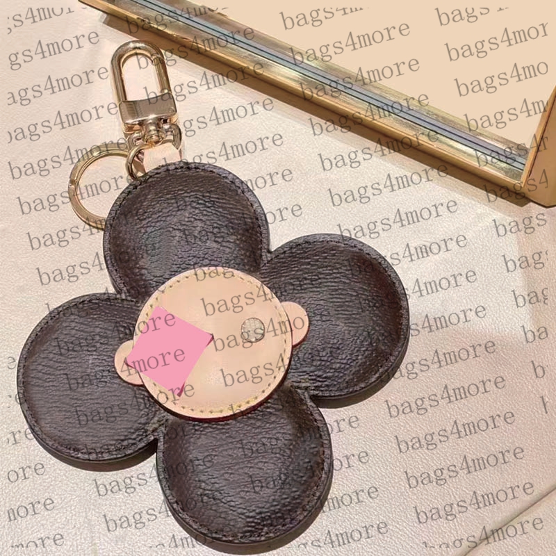 Fashion Flower Keychain for Women's Bag Charm Sold with box Packaging Lady's Keyrings for Sales