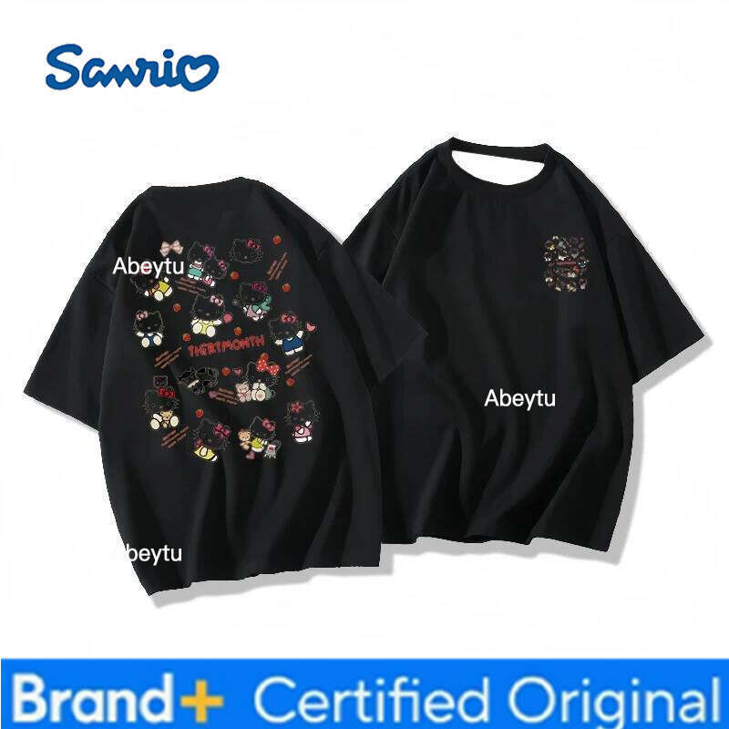 Sanrio MINISO Kitty Cute and Fresh Campus Girl Loose Breathable Quick Drying Top H260120