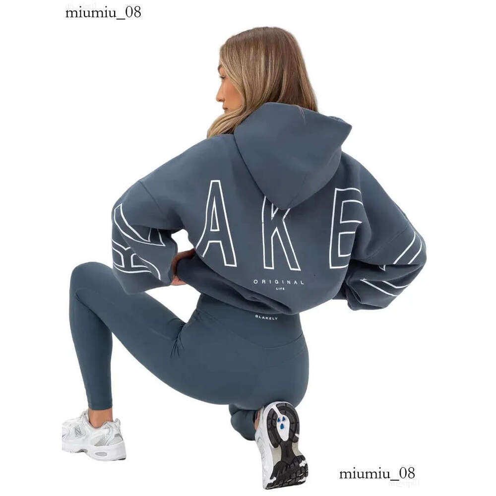 Blake Hoody Womens Leisure Sports Yoga Oversized Letter Printed Long Sleeve Hood Blaklely Hoodie Sweatshirt Streetwear Woman Fashion Blakelywomen Hoodies 298