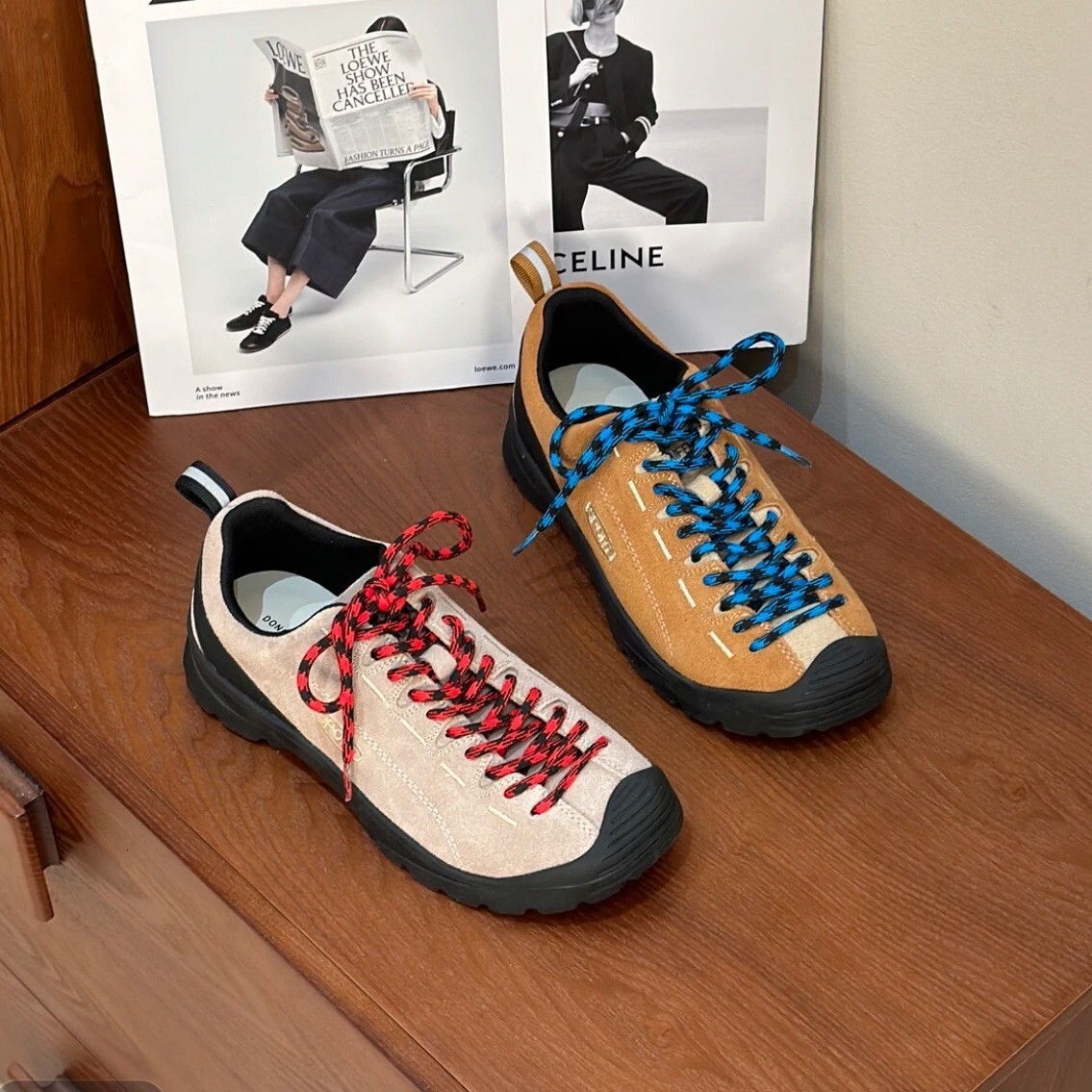 Ddmysports Niche Retro Sneakers For Women New Spring Flat Outdoor Hiking Ugly Cute Casual Shoes Outdoor Shoes