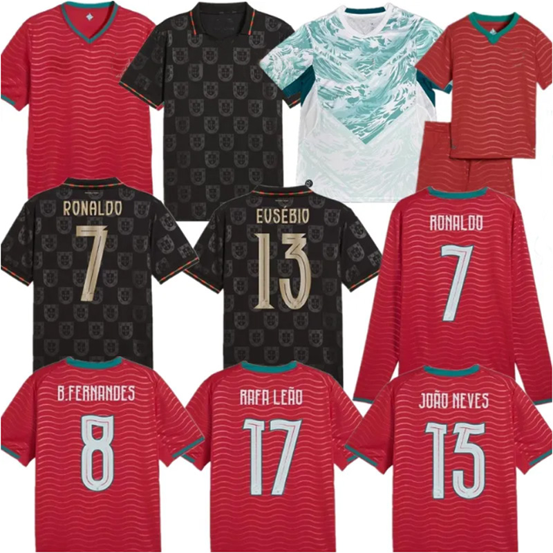 2025 poRtUgaL's rONaldO BERNARDO soccer jerseys B. FERNANDES JOAO FELIX CANCELO Portuguese football shirt G. RAMOS DIOGO J. RAFA LEAO RUBEN Men Kids uniforms S-4XL