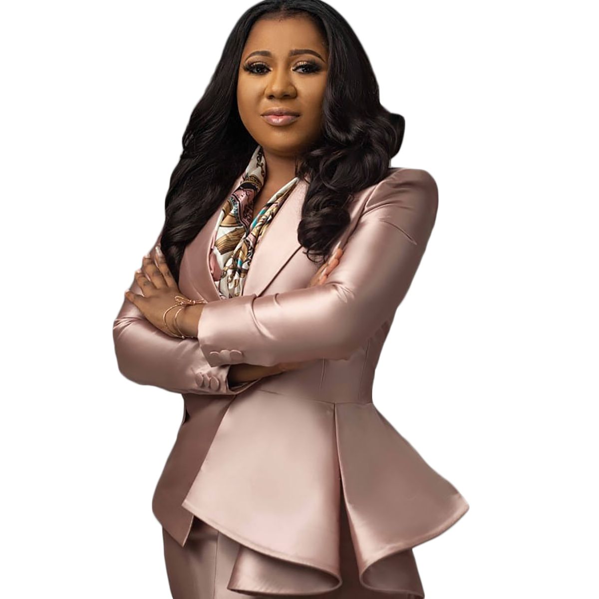 Plus Size Mother of the Bride Suits 2 Pieces Satin Slim Women Prom Formal Wear Tuxedos Blazer For Wedding