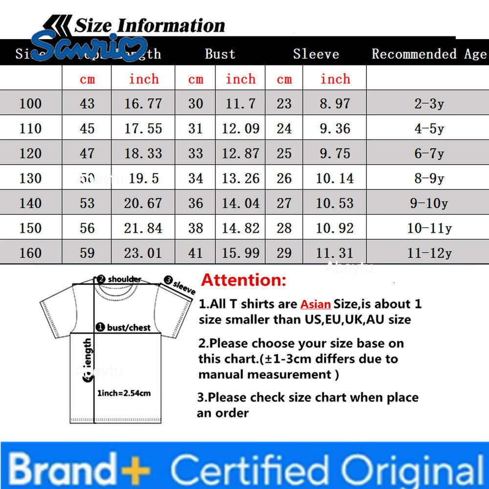 Sanrio Kuromi Magic Print Summer Children's T-shirt Cute Pure Cotton Kawaii s Girl High Quality Trend Fashion Kid Tops Gift H260120