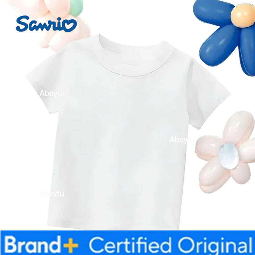 Sanrio Limited Time Special Offer Summer Kuromi Kids T-shirt Skin-friendly Breathable Machine Washable Low Maintenance Tops H2601201