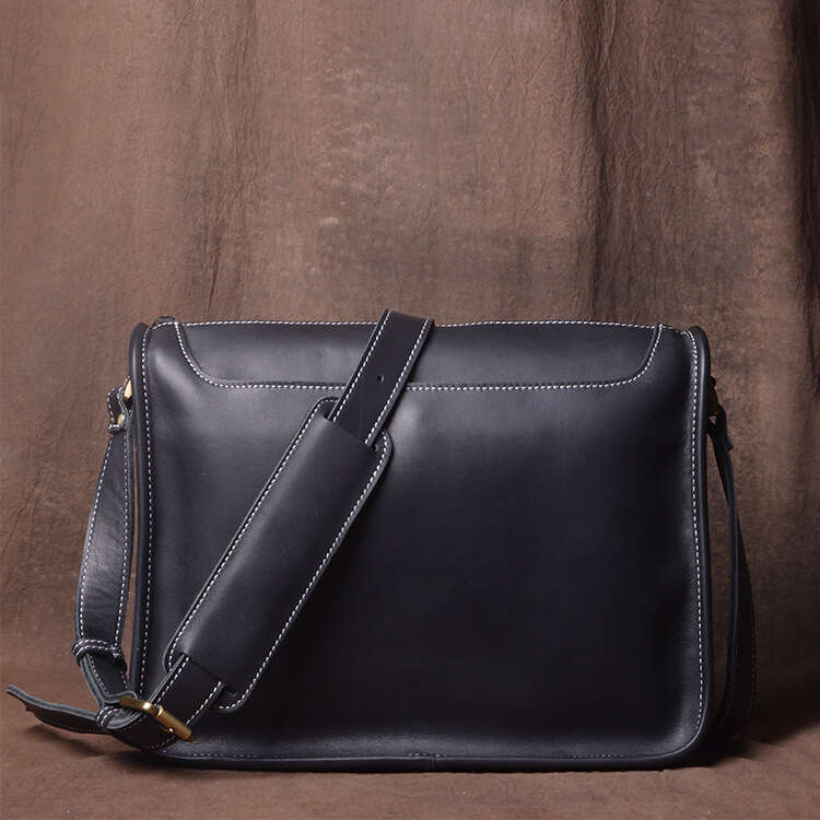 Luxury Shoulder Bags Totes Men S Single Handmade Genuine Leather Casual Satchel Messenger Cowhide Bag SENYY