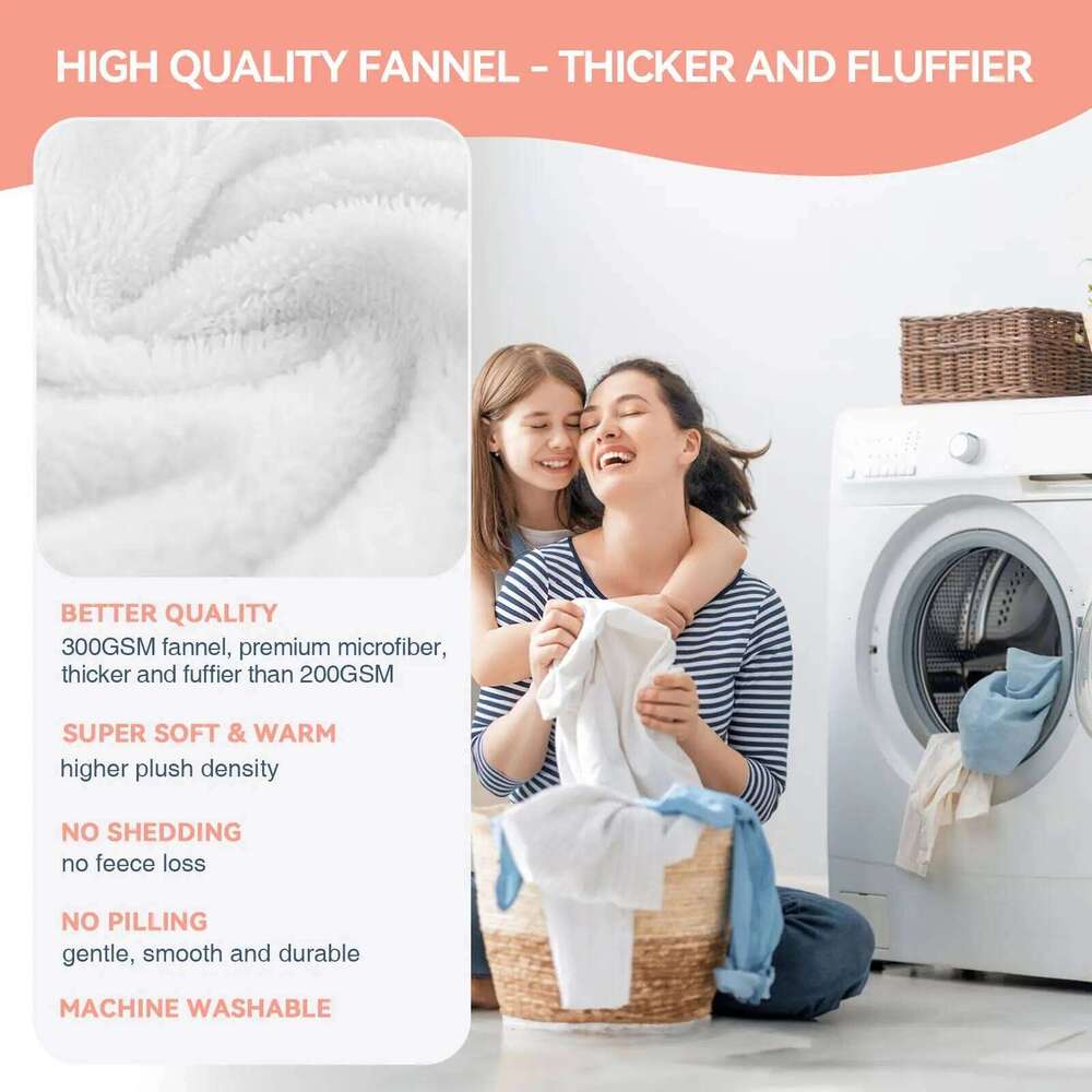 1pc Customized Your Design Logo Family Photo Print Warm Smooth Blanket Custom Lover Dad Mom for Winter New Year Gift W260120