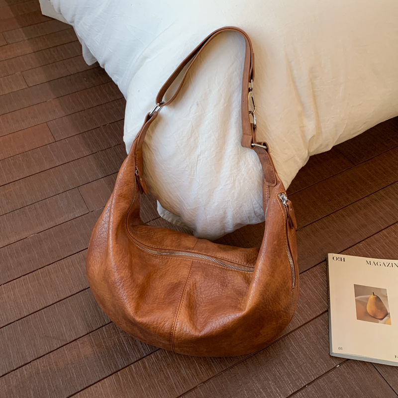 Simple Large Capacity Handheld Tote Bag for Women Winter Niche Versatile Shoulder Crossbody Bag 240816