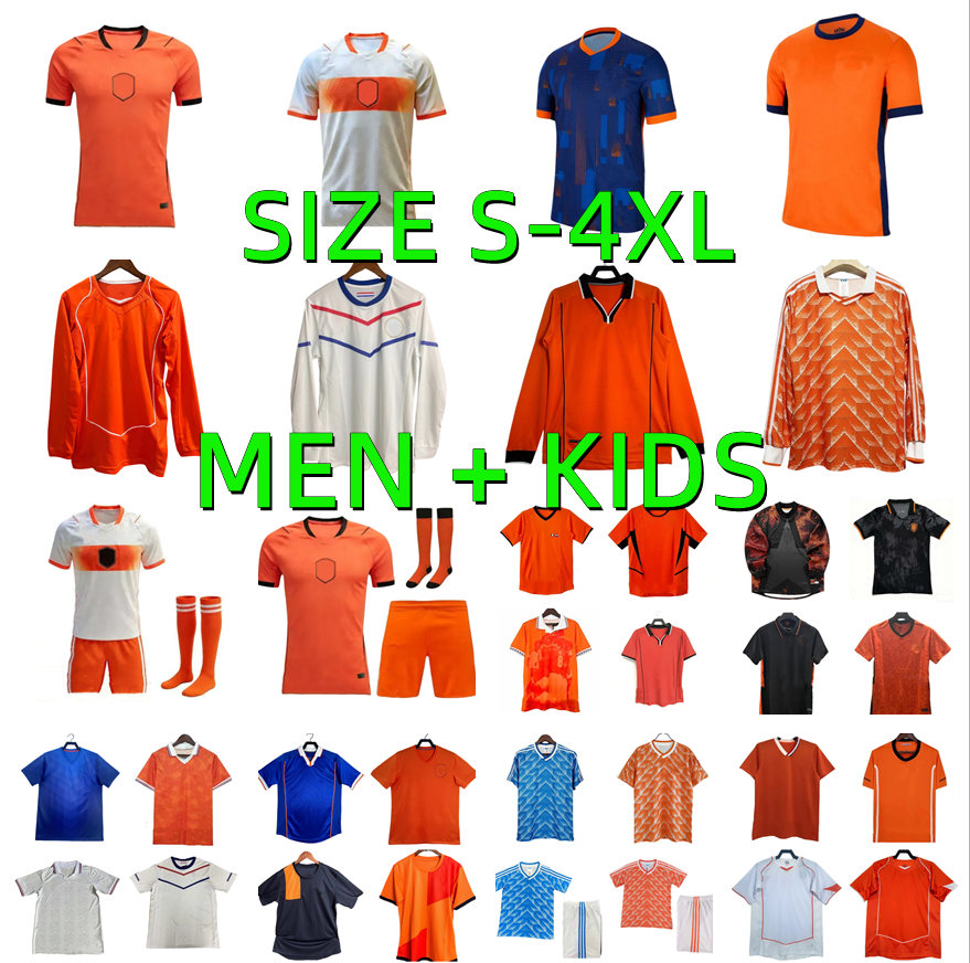 2026 2027 Netherlands XAVI soccer jerseys GULLIT VAN BASTEN CRUYFF BERGKAMP DAVIDS SNEIJDER VEERMAN SEEDORF Retro 24 25 26 27 LS Football Shirt Men Kids Kit
