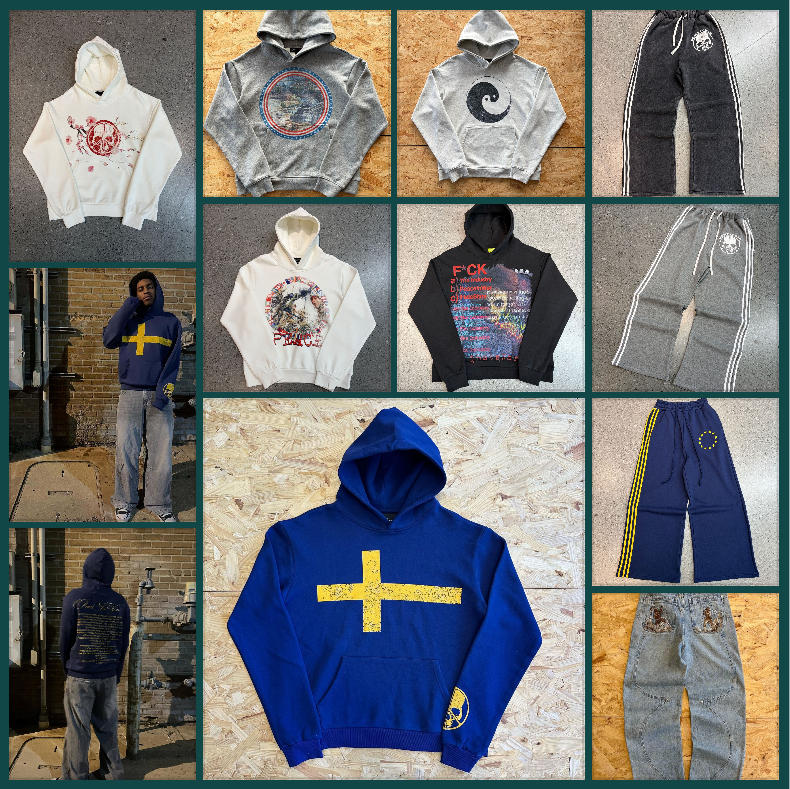 Peaceinwar Hoodies Designer Sweatshirts High Quality Casual Loose Street Hip Hop Unisex Casual Hoodie Hooded Jacket