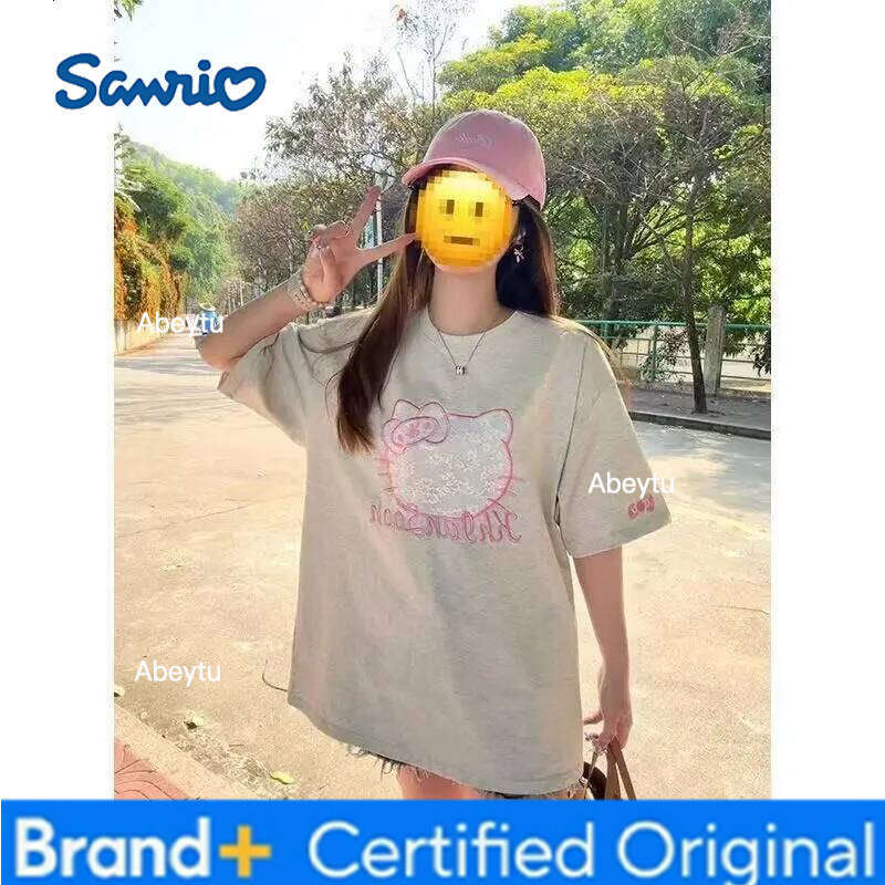 Sanrio s Cartoon Long Sleeve Hello Kittys Student T Shirt Loose Versatile New Style Simple Creative Hot Selling High End Gifts H260120