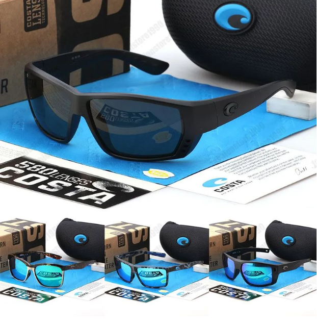 Costals Designer Driver Sunglasses Men's Fishing UV Block Square sunglasses Women's black goggles Retro polarized sunglasses