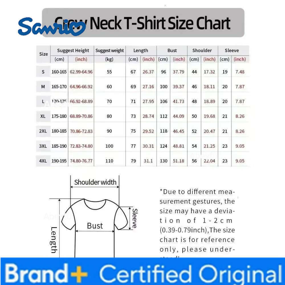 Sanrio Summer 100% Cotton Clothes Pochacco Printed T-shirts Cartoon Short Sleeve Top Outfits H260120