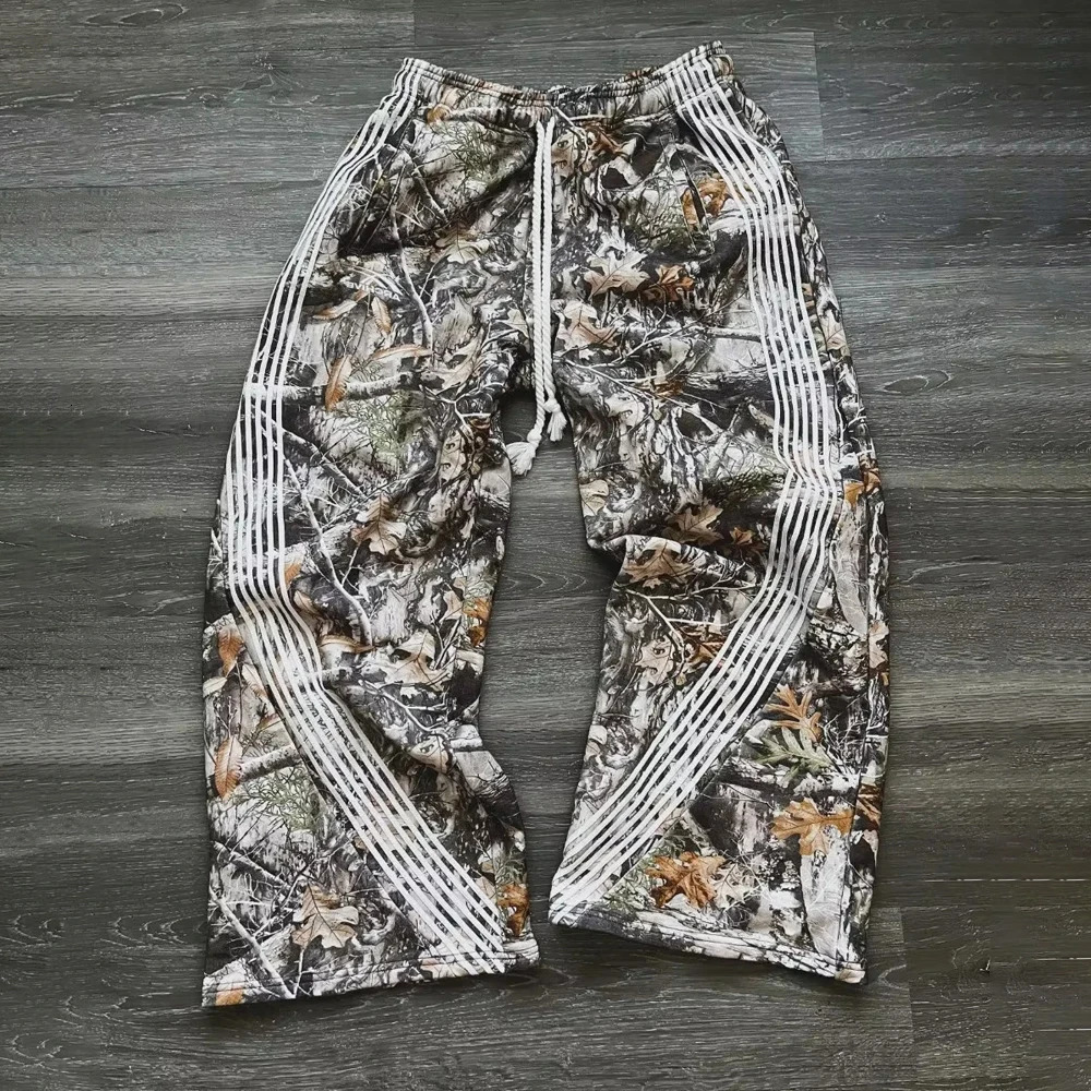 Man Baggy Pants Cargo Streetwear Joggers Men Y2k Camouflage Trousers Camo Harajuku Korean Hip Hop Drawstring Sports 260109