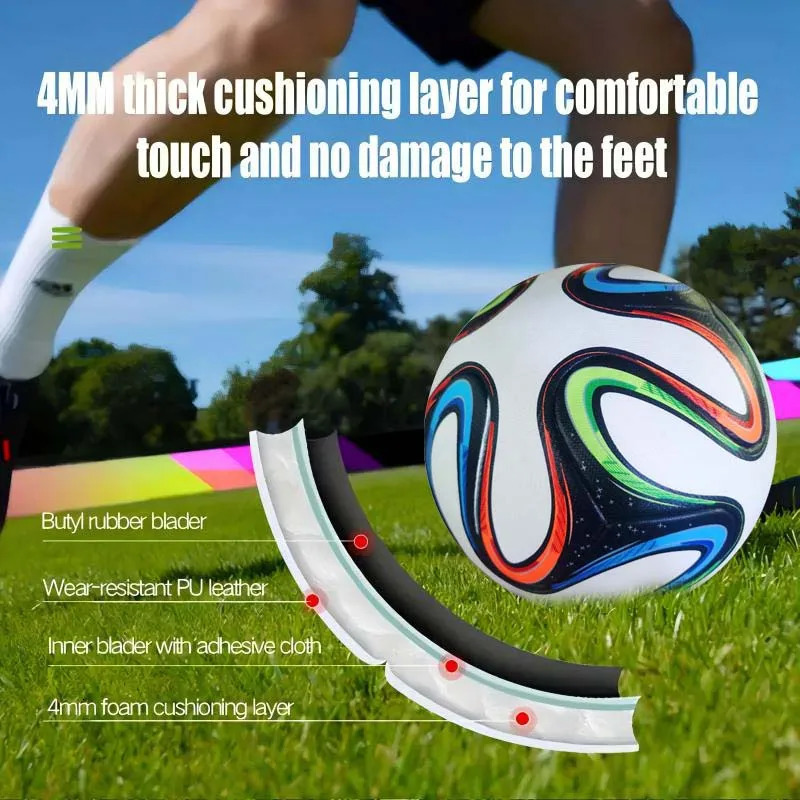 Football Men and Women 2014 Competition Size 5 Pu Adult Futebol Outdoor Sports Training Ball Professional Thickened Team Football260114ww