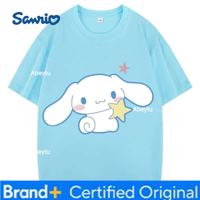 Sanrio New Children's T-Shirt Summer Short Sleeve Cartoon Kids' Clothing Girls Boys - Fun Anime Shirt for Kids H260120