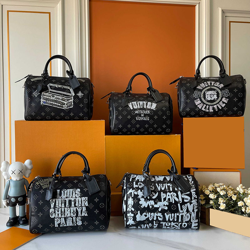 Free Shipping 2025 New Designer Boston Bag - Vintage Print Tote, Premium Textured Crossbody Shoulder Bag For Women