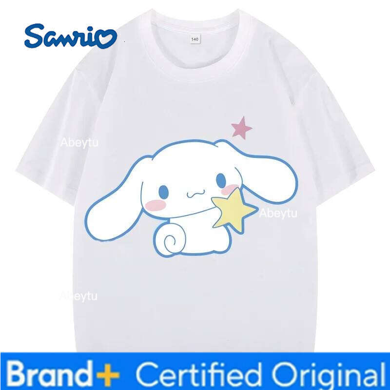 Sanrio New Children's T-Shirt Summer Short Sleeve Cartoon Kids' Clothing Girls Boys - Fun Anime Shirt for Kids H260120