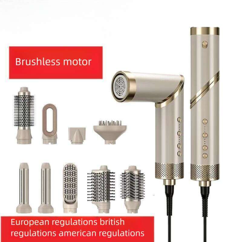 Famous Brand Cross Border New High Speed In Hot Air Comb Straightening And Dual Use Curling Iron Foldable Hair Dryer Wholesale CKS