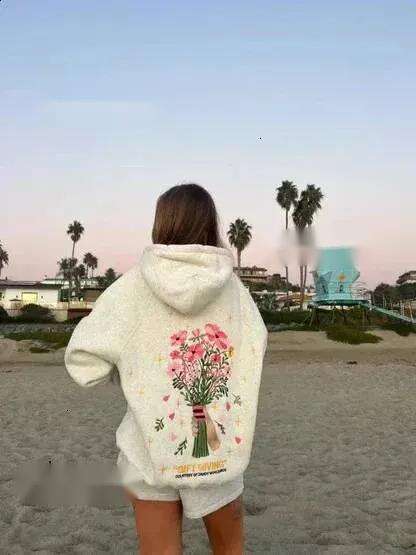 Designer Sunsets Hoodies Embroidery Sunshine Hoody Loose Hooded Sweatshirt Men Women Couples Clothes Dandy Hoodie f93