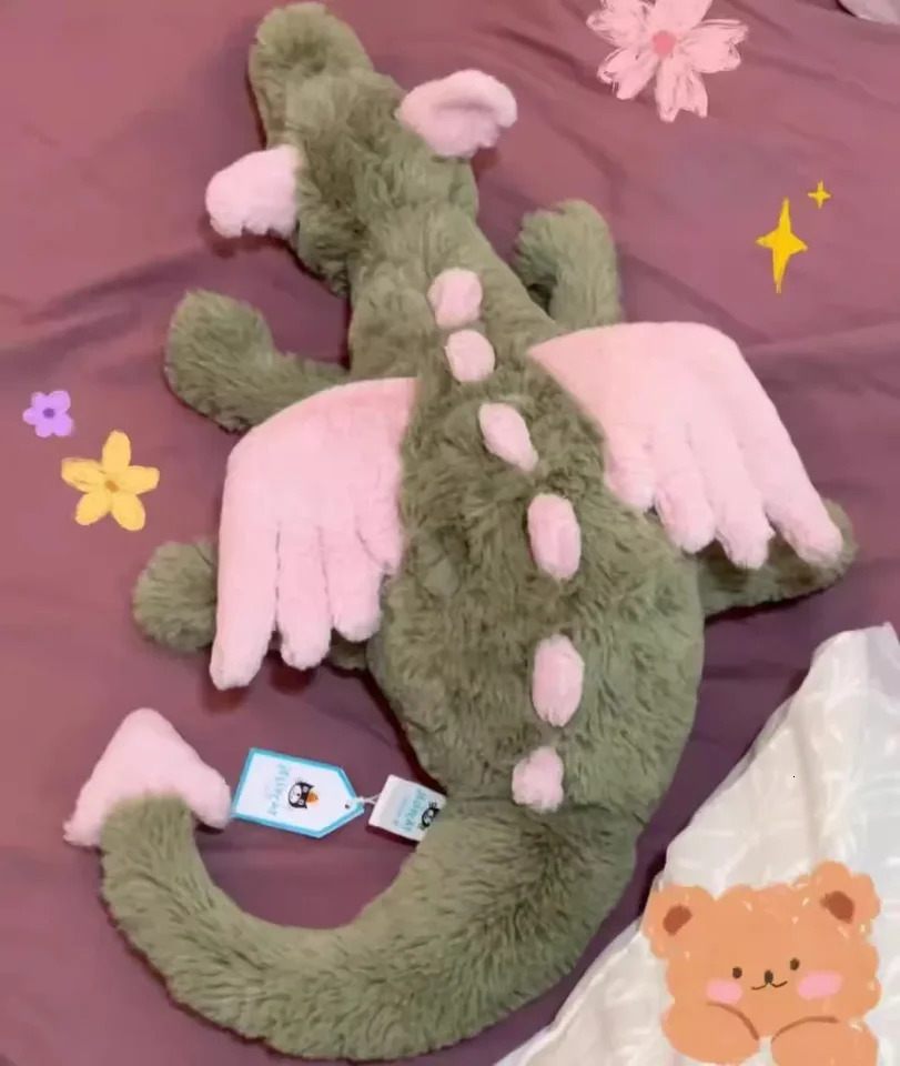 Original Cat 60cm Matcha Cherry Dragon Baby Doll Bedroom Pillow And Dog Play With Plush Toys Pet Holiday Gift 260119