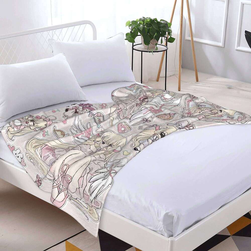 Chobits Anime flannel blanket for Home Travel For Winter Throw Christmas Blanket W260120