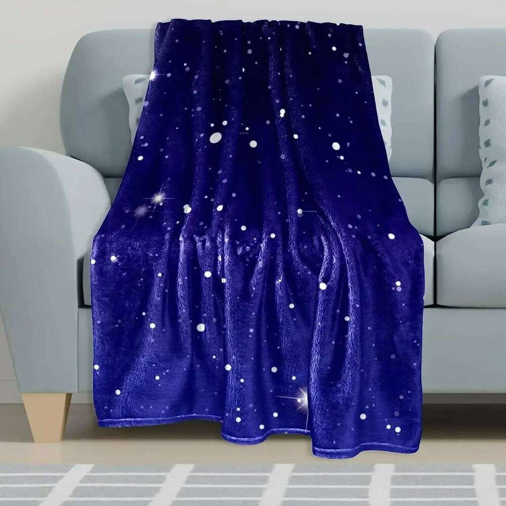 Plush Nap Blanket, Warm Cozy Soft, Microfiber Blankets, Starry Night Sky W260120