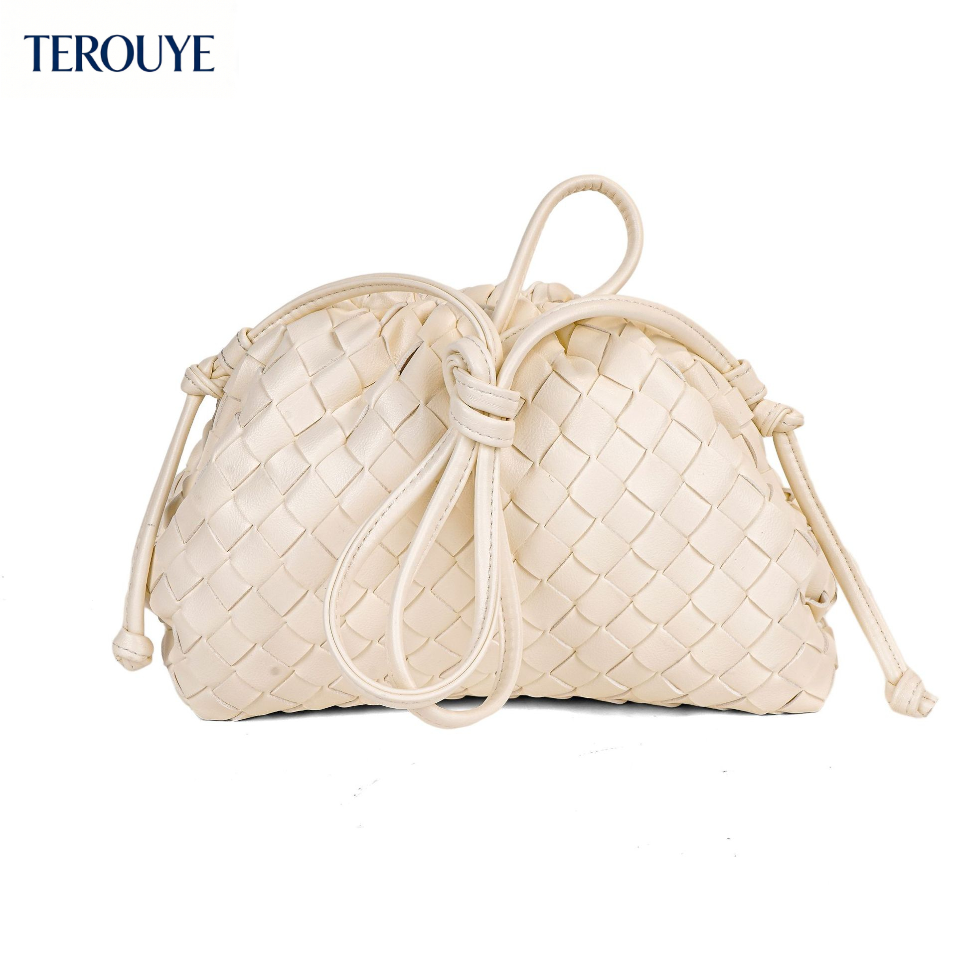 TEROUYE fashion new woven cloud bag French winter fashion style dumpling bag trendy elegant style women's shoulder bag luxury bag