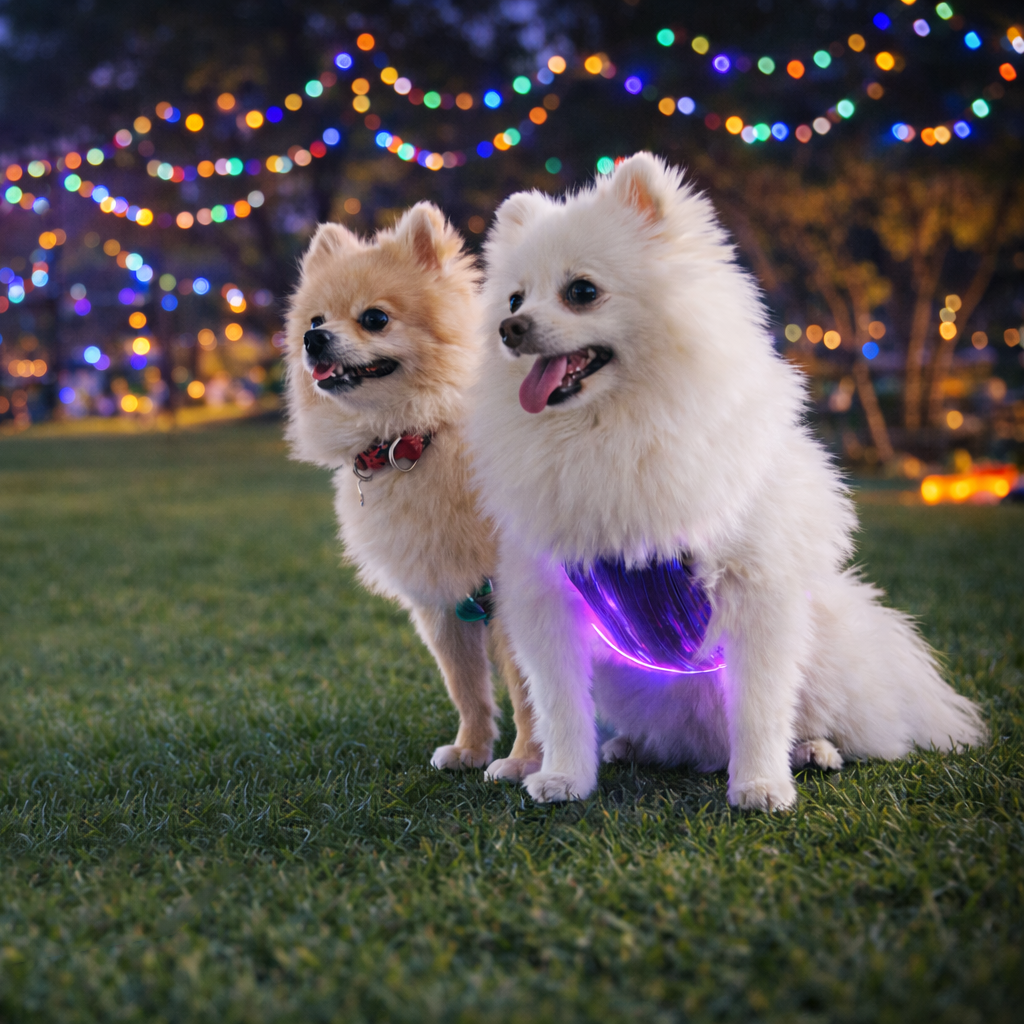 Pet supplies, dog harness, luminous chest strap, suitable for nighttime walking tools, anti loss LED wiring harness, pet dog accessories