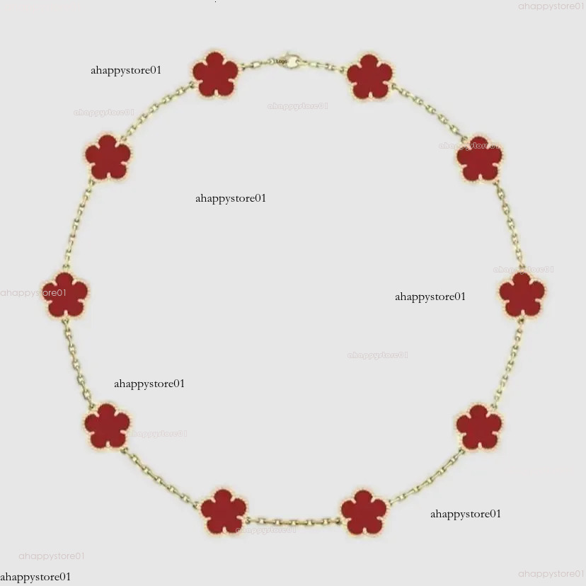 2025 Vanlys Cleeflys Necklace AAA Plated Silver Gold Necklace Designer For Woman 10 Flower Wedding Luxury Necklaces Designer Jewelry Charm Exquisite Retro 352