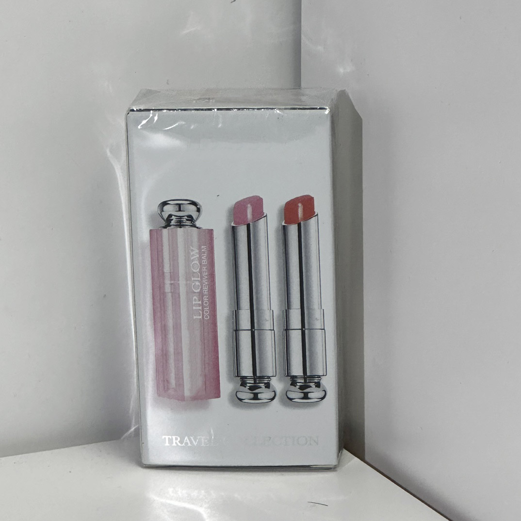 2pcs/set Top Quality Brand Designer Lip Care Balm Set 001+004 Lip Glow Color Reviving Duo Balm Long Lasting Woman Lip Care Beauty Makeup Set